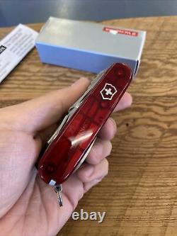 New Victorinox Swisschamp XLT Ruby Swiss Army Knife Pocket 50 Tool 53504 Camping