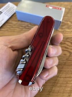 New Victorinox Swisschamp XLT Ruby Swiss Army Knife Pocket 50 Tool 53504 Camping