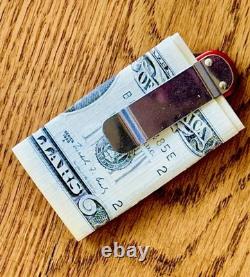 New Victorinox Vintage 1991 Alox Money Clip Swiss Army Knife Smooth Red 74mm New