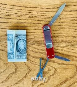 New Victorinox Vintage 1991 Alox Money Clip Swiss Army Knife Smooth Red 74mm New New Victorinox Vintage 1991 Alox Money Clip Swiss Army Knife Smooth Red 74mm New