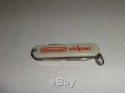 Nintendo 1990 Vid Pro Swiss Army Knife Employee Store Display Sign Promo RARE