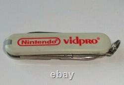 Nintendo 1990 Vid Pro Swiss Army Knife Employee Store Display Sign Promo RARE