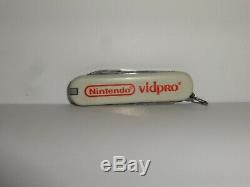 Nintendo 1990 Vid Pro Swiss Army Knife Employee Store Display Sign Promo RARE