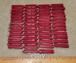 Ntsa Lot Of 50 Victorinox 58mm Classics Red Swiss Army Pocket Knives