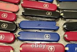 Ntsa Lot Of 50 Victorinox 58mm Classics Swiss Army Pocket Knives Logos