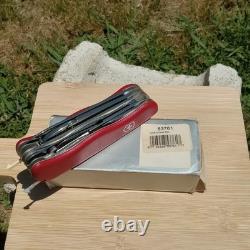 ORIGINAL VICTORINOX Work Champ Red Swiss Army Knife 21 Function NOS Discontinued