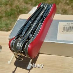 ORIGINAL VICTORINOX Work Champ Red Swiss Army Knife 21 Function NOS Discontinued