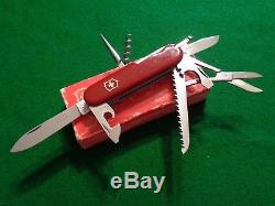 Old RARE c. Pre-1968 VICTORINOX Swiss Army Knives WOODSMAN HUNTSMAN ETCHED