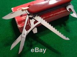 Old RARE c. Pre-1968 VICTORINOX Swiss Army Knives WOODSMAN HUNTSMAN ETCHED