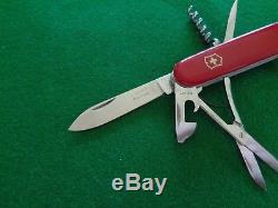 Old VERY RARE early VICTORINOX L. Lorenzi Montreux ETCH SWISS ARMY Knife NICE