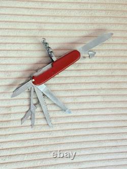 Old Vtg 1970's Victorinox Swiss Army Knife Picnicker Elinox Multi-Blade Knives