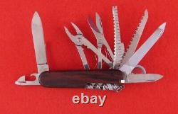 Original RAREST Victorinox Swiss Army Champ Bubinga Wood Scales Knife Multitool