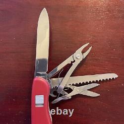 Original Slide lock Victorinox Swiss Army Pocket Knife HERCULES RED 111 mm