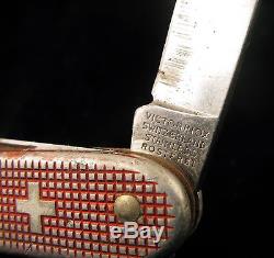 Pioneer Victorinox Sturdyboy Rostfrei Swiss Army Knife Red Alox Weathered Scales