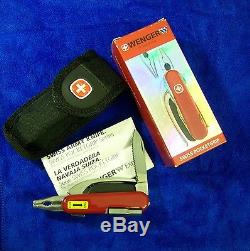 POCKETGRIP Wenger oLD Swiss Army MULTI-TOOL Survival Knife MINT, BOX & Papers