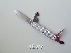 Perfect 1967 Wenger Delemont soldier alox Swiss Army Knife pioneer Wengerinox
