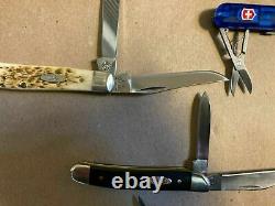 Pocket Knife Lot of 8 4 Case XX Victorinox Swiss Army 7 New & 1 Used