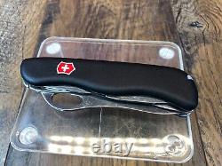 Pre-Owned VICTORINOX SWISS ARMY RESCUE TOOL POCKET KNIFE BLACK ONE HAND TREKKER