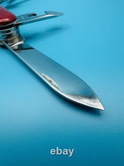 RARE 1960s Vintage VICTORINOX Fisherman VICTORIA OFFICIER Swiss Army Knife RED