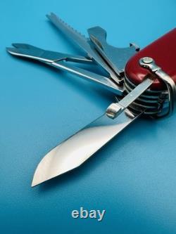 RARE 1960s Vintage VICTORINOX Fisherman VICTORIA OFFICIER Swiss Army Knife RED