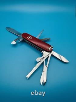 RARE 1960s Vintage VICTORINOX Fisherman VICTORIA OFFICIER Swiss Army Knife RED