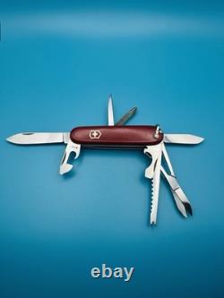 RARE 1960s Vintage VICTORINOX Fisherman VICTORIA OFFICIER Swiss Army Knife RED