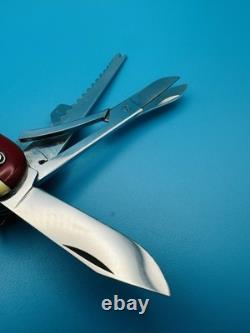 RARE 1960s Vintage VICTORINOX Fisherman VICTORIA OFFICIER Swiss Army Knife RED