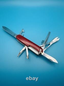 RARE 1960s Vintage VICTORINOX Fisherman VICTORIA OFFICIER Swiss Army Knife RED