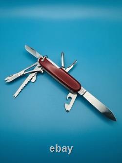 RARE 1960s Vintage VICTORINOX Fisherman VICTORIA OFFICIER Swiss Army Knife RED