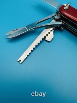 RARE 1960s Vintage VICTORINOX Fisherman VICTORIA OFFICIER Swiss Army Knife RED