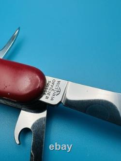 RARE 1960s Vintage VICTORINOX Fisherman VICTORIA OFFICIER Swiss Army Knife RED