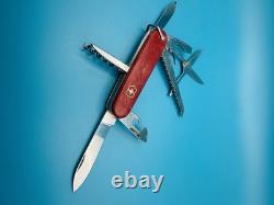 RARE 1960s Vintage VICTORINOX WOODSMAN VICTORIA OFFICIER Swiss Army Knife RED