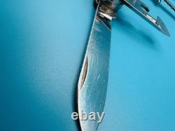 RARE 1960s Vintage VICTORINOX WOODSMAN VICTORIA OFFICIER Swiss Army Knife RED