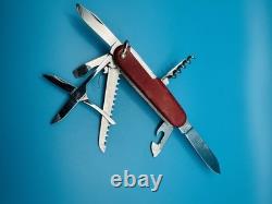 RARE 1960s Vintage VICTORINOX WOODSMAN VICTORIA OFFICIER Swiss Army Knife RED