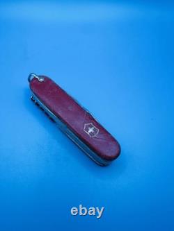 RARE 1960s Vintage VICTORINOX WOODSMAN VICTORIA OFFICIER Swiss Army Knife RED