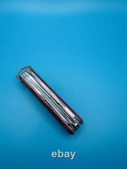 RARE 1960s Vintage VICTORINOX WOODSMAN VICTORIA OFFICIER Swiss Army Knife RED