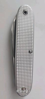 RARE 1982 Wenger Soldat Silver Alox Cross Swiss Army Knife