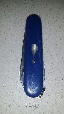 RARE BLUE Exclamation Point Victorinox Swiss Army Knife