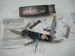 RARE CRAZY PATTERN Wenger Snife Swiss Army Knife NEVER USED IN BOX