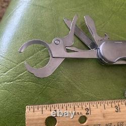 RARE Early Wenger Swiss Army Knife Pat Pend CIGAR CUTTER Stainless Switzerland