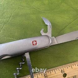 RARE Early Wenger Swiss Army Knife Pat Pend CIGAR CUTTER Stainless Switzerland