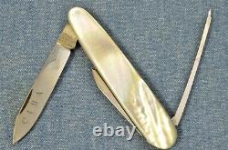 RARE MINT Victorinox ELINOX Mother of Pearl LONG NAIL FILE 75mm knife SAK vtg