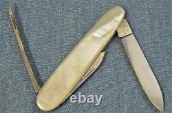 RARE MINT Victorinox ELINOX Mother of Pearl LONG NAIL FILE 75mm knife SAK vtg