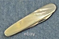 RARE MINT Victorinox ELINOX Mother of Pearl LONG NAIL FILE 75mm knife SAK vtg