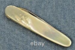 RARE MINT Victorinox ELINOX Mother of Pearl LONG NAIL FILE 75mm knife SAK vtg