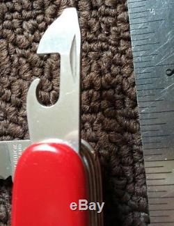 RARE SWISS ARMY VICTORINOX RAINIER Pocket Knife TOOL SERRATED BLADE SCOUT SAK