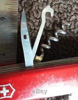 RARE SWISS ARMY VICTORINOX RAINIER Pocket Knife TOOL SERRATED BLADE SCOUT SAK