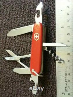RARE SWISS ARMY VICTORINOX VICTORIA 84MM CLIMBER Pocket Knife MULTI TOOL DAMAGED
