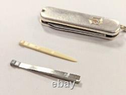 RARE TIFFANY & CO 750 18K Gold & 925 Silver Knife NORFOLK & SOUTHERN RAILROAD
