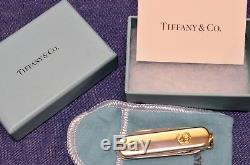 RARE TIFFANY Sterling Silver Gold 18k VICTORINOX Swiss Army Knife NOS New in Box